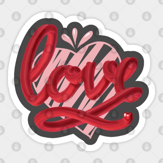 Pink Heart 1 Sticker by PocketRoom